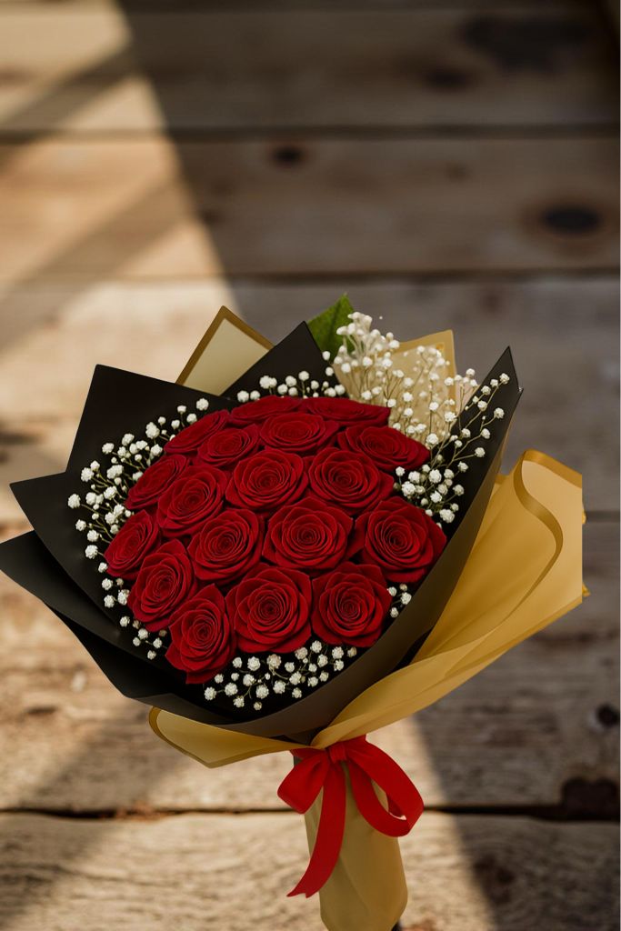BOUQUET 20 ROSAS ROJAS