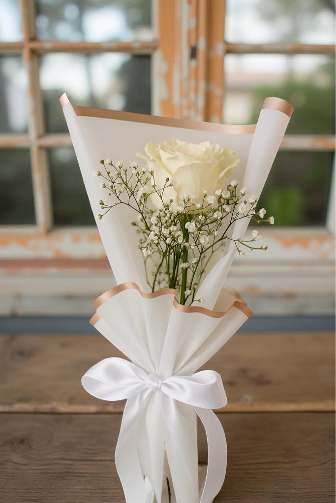 BOUQUET 1 ROSA BLANCA